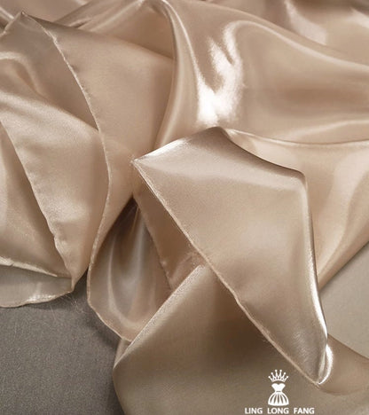 Water-Shine Silk Satin Fabric: Metallic Luster, 57" Wide