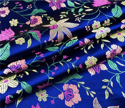 Floral Jacquard Brocade Fabric: 45"W Rayon Sewing Fabric