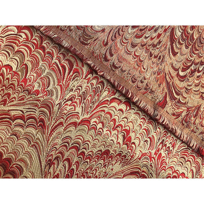 Metallic Damask Satin Fabric: 3D Texture Jacquard, 57"W Dress Curtain