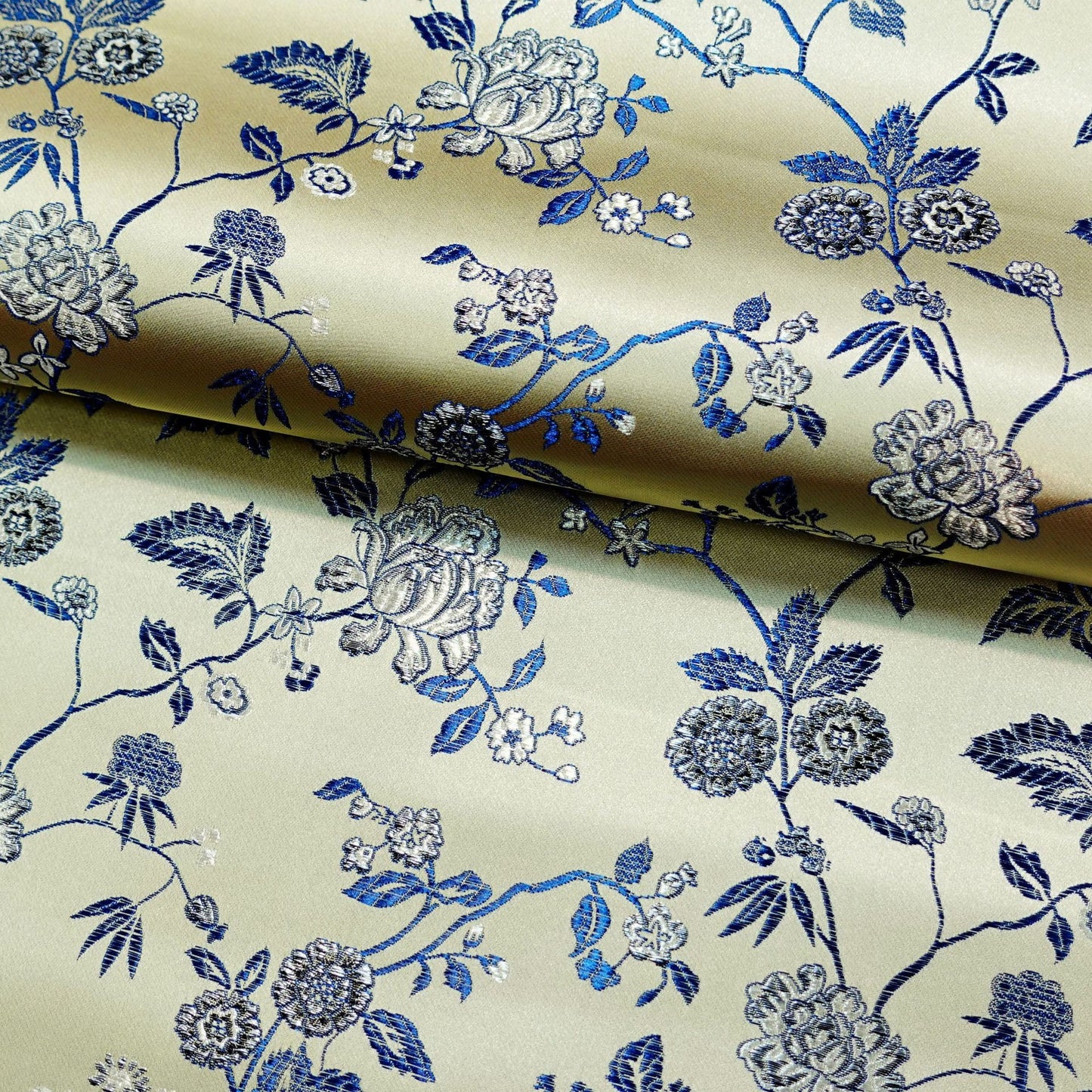 Floral Brocade Fabric: 45" Wide Rayon Nylon Blend