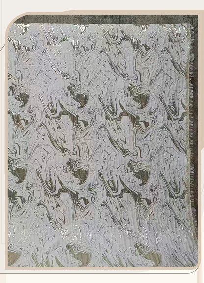 Double-Sided European Landscape Jacquard Fabric ��� 3D Embossed Gold Weave, Luxury Tapestry Texti"Wide