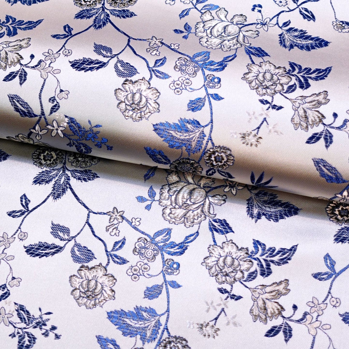 Floral Brocade Fabric: 45" Wide Rayon Nylon Blend
