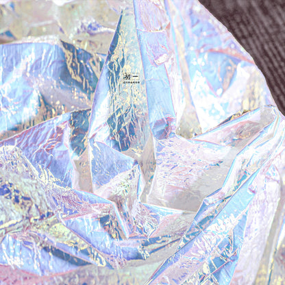 Metallic Pleated Fabric: Iridescent Mirror Finish, 53" Wide