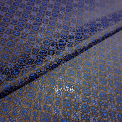 Floral Jacquard Brocade Fabric: Chinese Tang Style, DIY Dress/Curtain Material