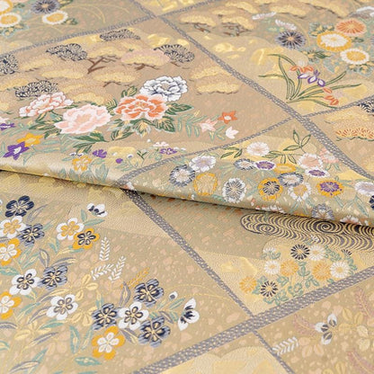 Nishijin Weaving Fabric: Japanese Style Silk Rayon Blend - 59"W - Poppylollipop