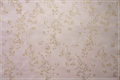 Tissu brocart papillon : Tissu kimono Nishijin à fil d'or (au mètre)