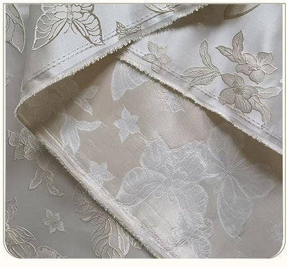 Butterfly 3D Embossed Woven Jacquard Fabric for Dressmaking & Crafts, 58"Wide
