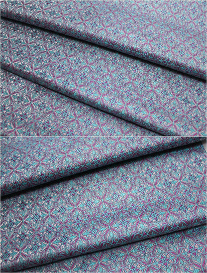 Floral Brocade Fabric: Chinese Style Silk Rayon Blend (29.5" Wide)