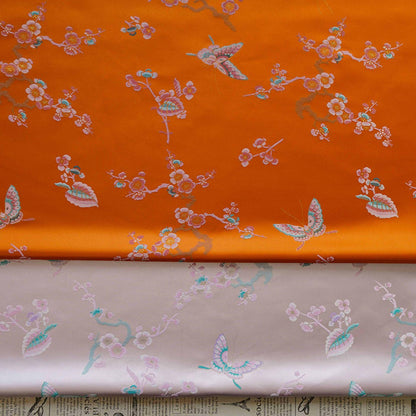 Butterfly Jacquard Brocade Fabric: Japanese Style Damask (By The Meter)