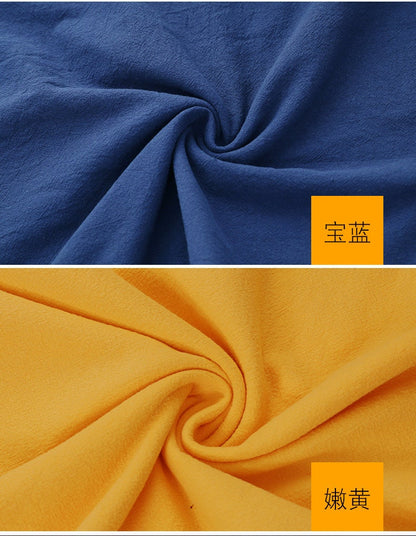 Softened Linen Cotton Blend Fabric: 55"W Stonewashed Quilting Material