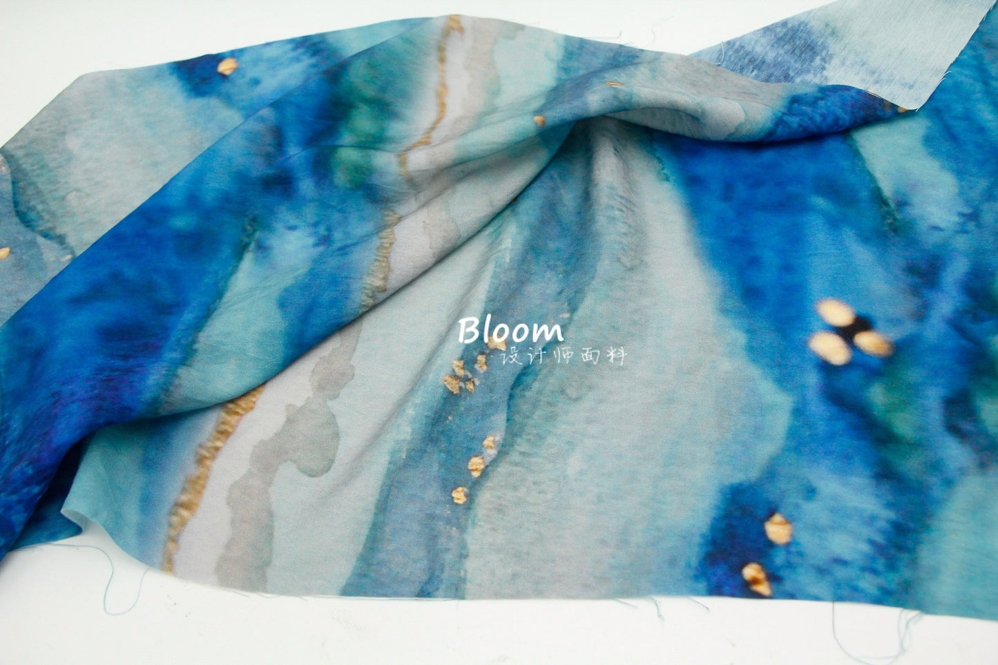 Teal Blue Silky Hemp Tencel Linen Fabric: Sewing & Crafts