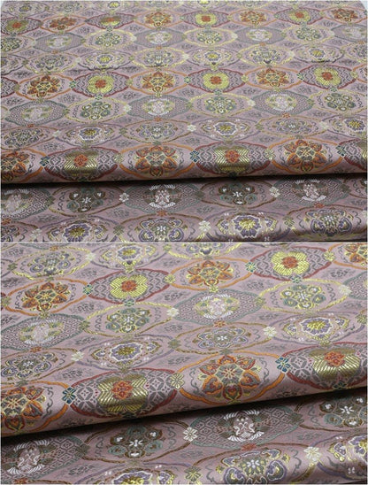 Japanese Floral Jacquard Brocade Fabric: Silk Rayon Blend (29.5" Width) - Poppylollipop