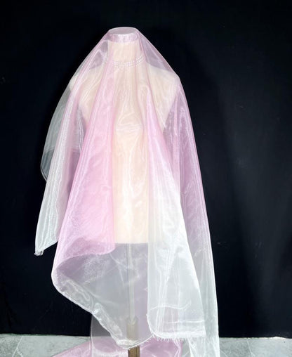 Gradient Organza Fabric: Colorful Wedding Dress Net Yarn, 59"W