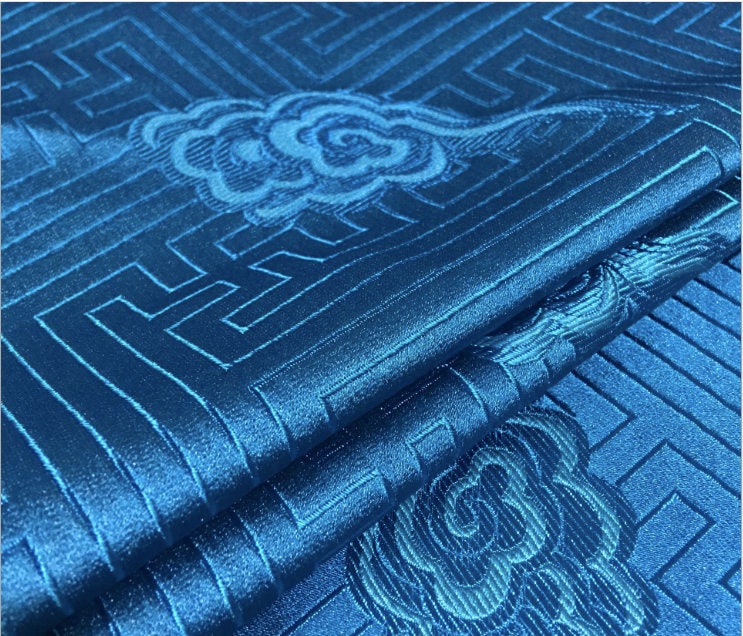 Cloud Brocade Fabric: Jacquard Sewing Upholstery, Costume Dress (By The Meter)