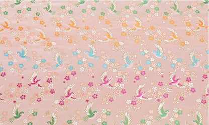 Bird Pattern Rayon Brocade Fabric: 57"W Cheongsam Costume Material