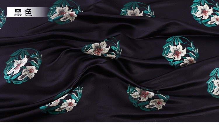 Jacquard Silk Brocade Fabric: Chinese Mongolian Robe Decor