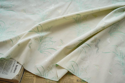 Butterfly Brocade Fabric: Japanese Silky Upholstery, Costume, Decor