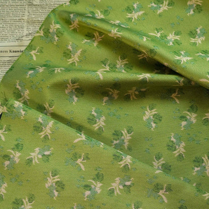 Reversible Jacquard Fabric: Floral Embossed Rayon Blend, 59"W