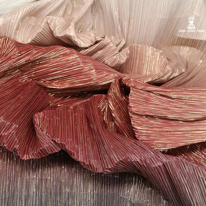 Pleated Crepe Fabric: 59"W Gradient Colors, DIY Costume & Decor