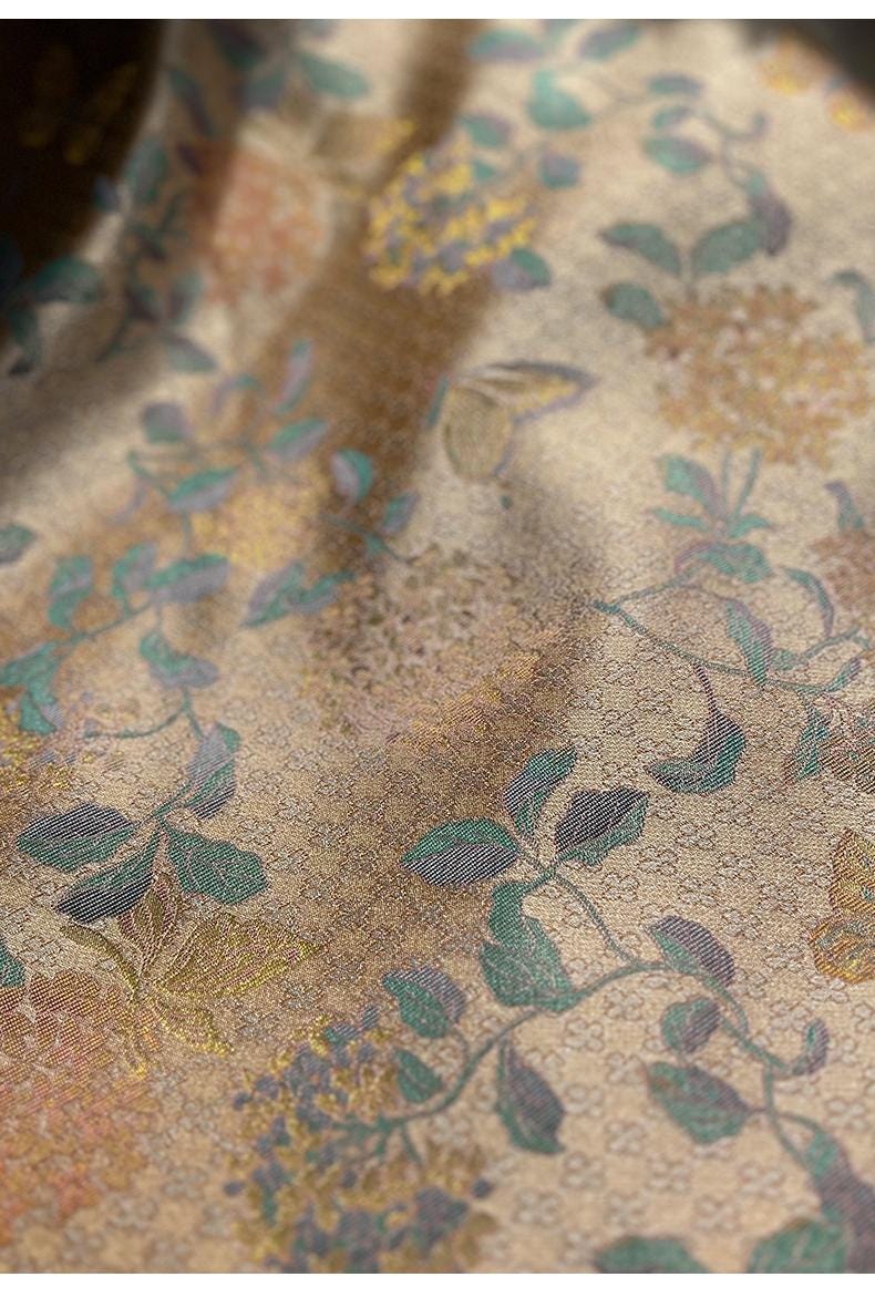 Butterfly Brocade Fabric: 59"W Rayon Cheongsam Material