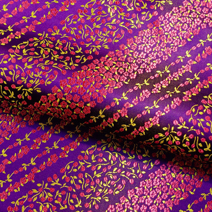 Moon Flower Brocade Fabric: Rayon Sewing Quilting Material