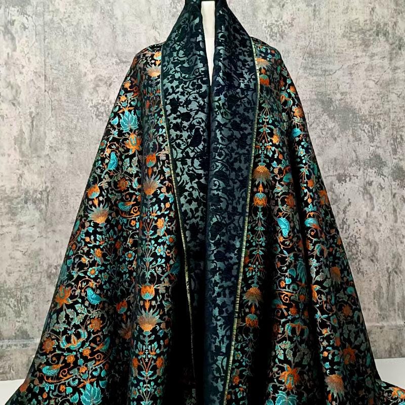 Luxury Velvet Chenille Jacquard Fabric ��� Autumn Winter Woven Upholstery Materi" Wide
