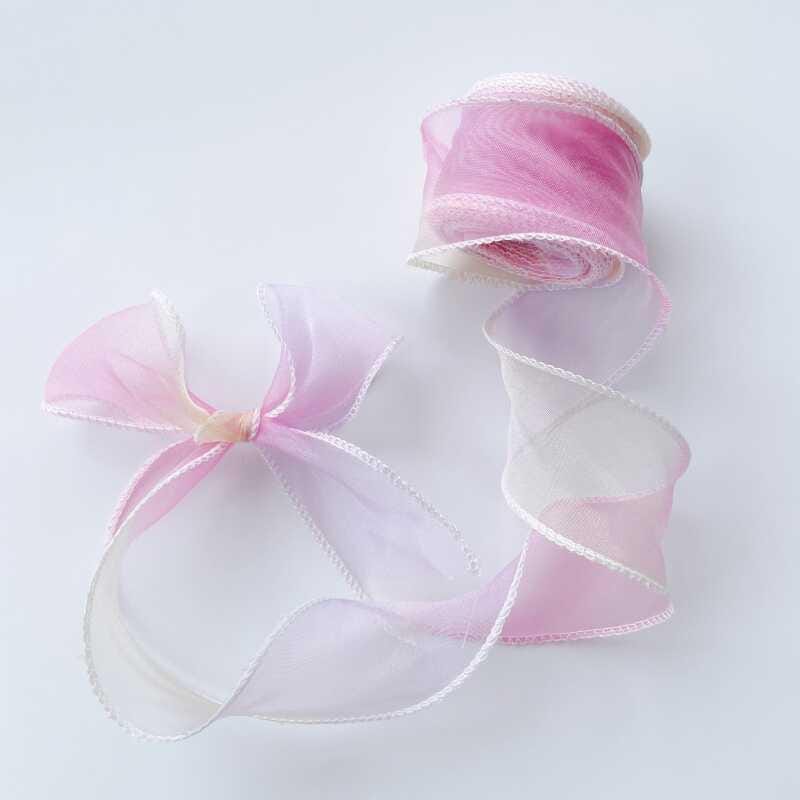 Gradient Organza Ribbon: 4cm Fishtail Yarn, DIY Crafts (10 Yards)