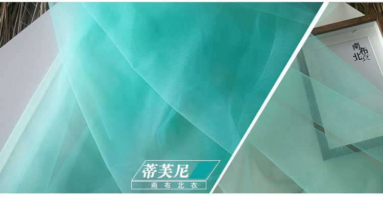 Tissu en dentelle ajourée bleu marine, tissu transparent pour robe de mariée, gaze élastique