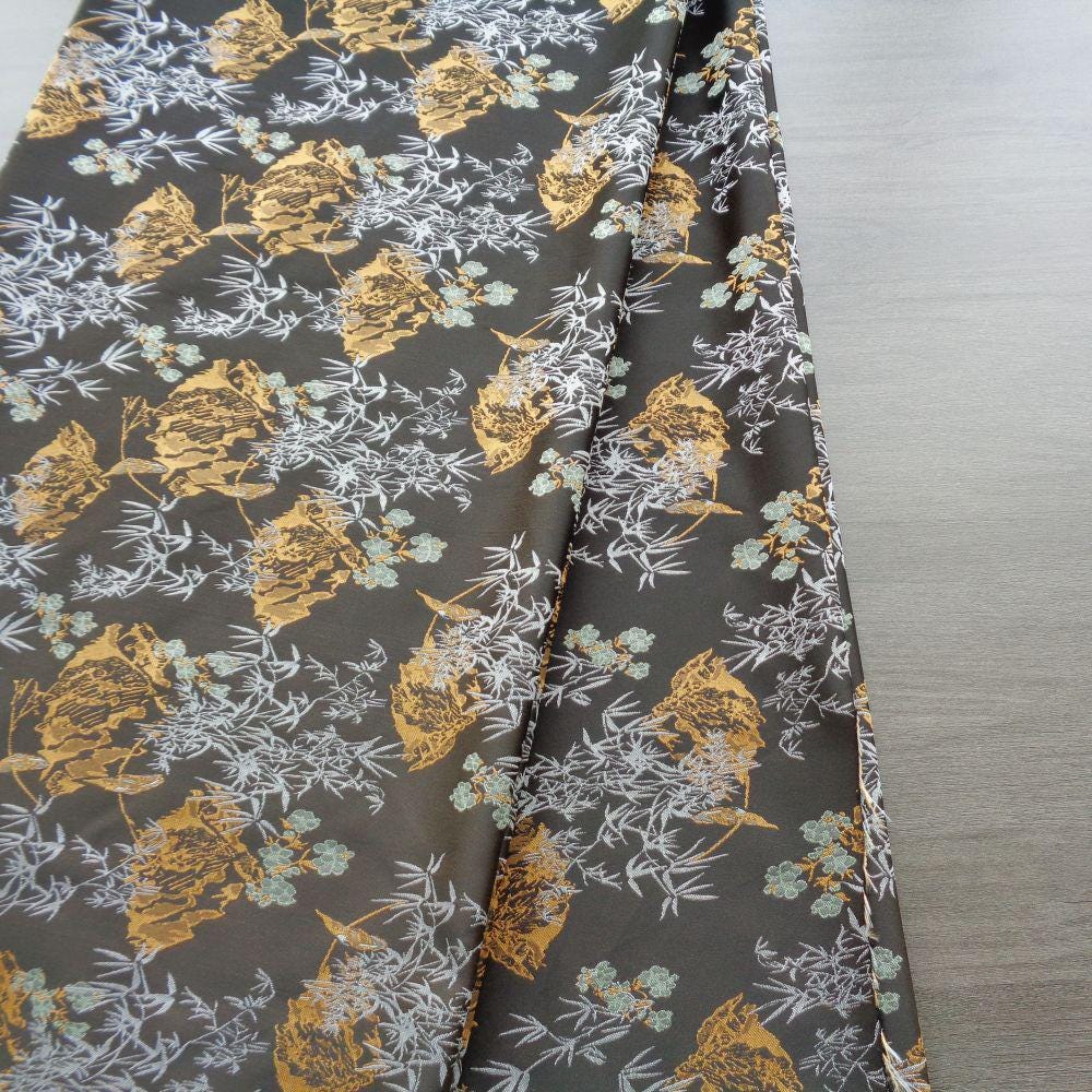 Palace Style Brocade Jacquard Fabric: 59"W Damask for Upholstery & Costume
