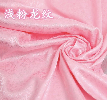 Dragon Jacquard Satin Fabric: 47" Wide Chinese Cosplay Costume Material