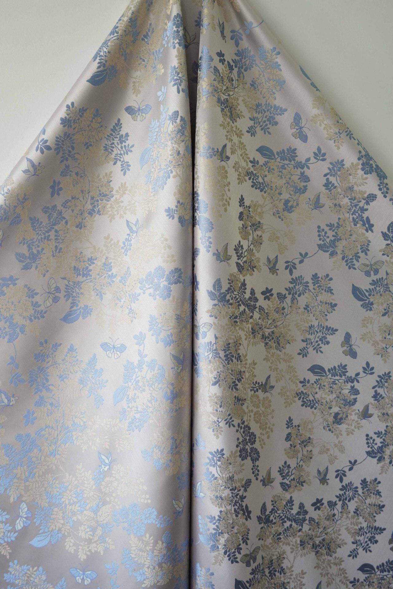 Butterfly Jacquard Fabric: 65"W Polyester Upholstery, Costume, Decor