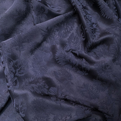 Leaf Pattern Jacquard Satin Damask Fabric - 59" Wide Rayon Upholstery