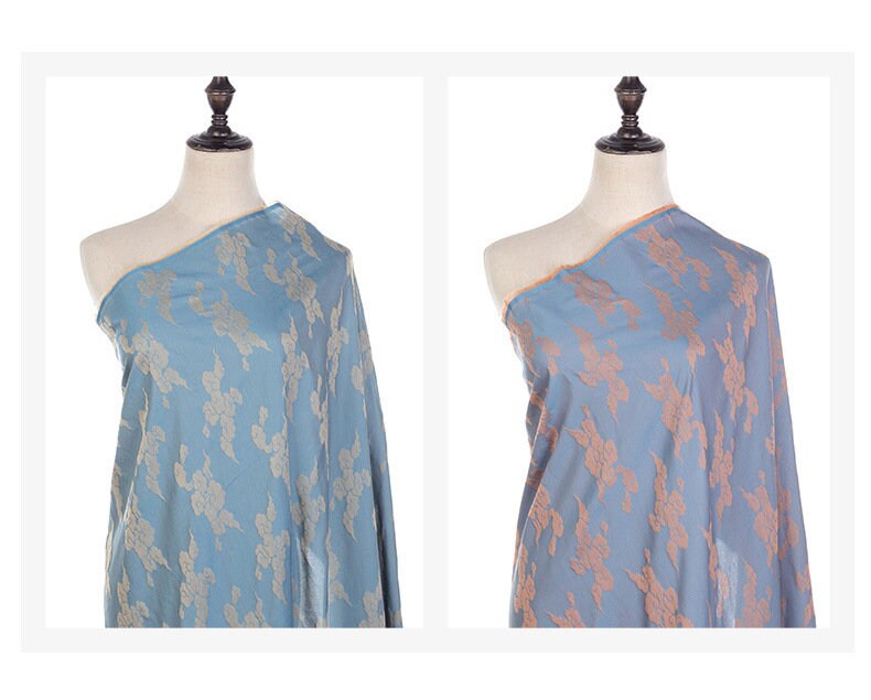 Auspicious Clouds Brocade Fabric: Rayon Jacquard, Costume & Decor