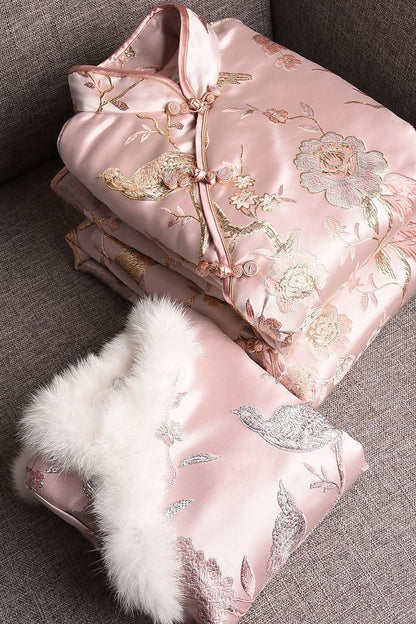 Metallic Brocade Fabric: Damask Jacquard Satin, 59"W, Upholstery & Sewing