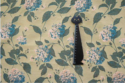 Floral Jacquard Fabric: Retro 3D Designer Material, 61" Wide