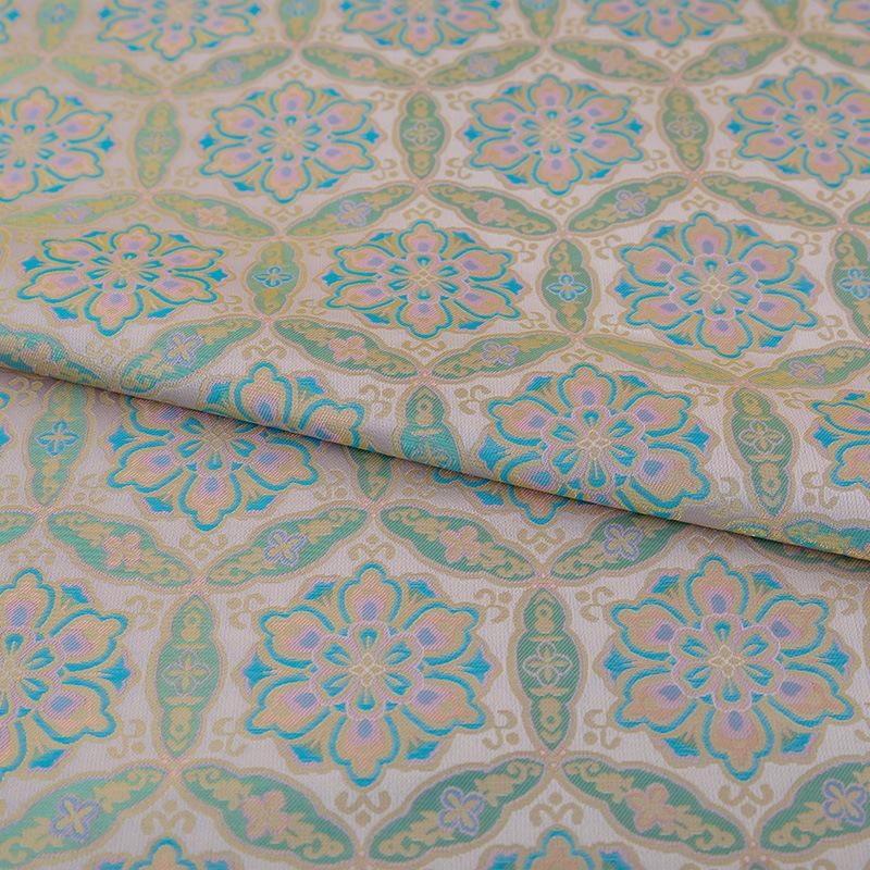 Tissu de brocart de soie Song Dunhuang : Tissu pour robe cheongsam tibétaine, 150 cm de large