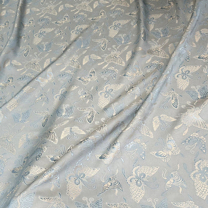 Butterfly Jacquard Fabric: Rayon Cotton Blend, 59" Wide - By The Meter