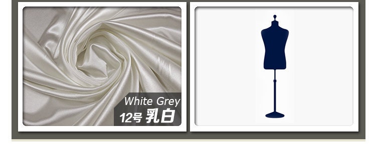 Satin Silk Fabric: 59" Wide Solid Colors, Dress & Craft Fabric