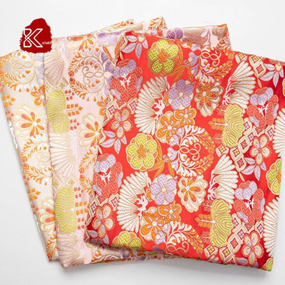 Tissu Jacquard Nishijin Ori : Brocart de mariage japonais en mélange de soie