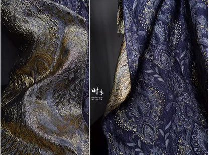 Palace Jacquard Damask Fabric: Retro Upholstery & Sewing - 55"W