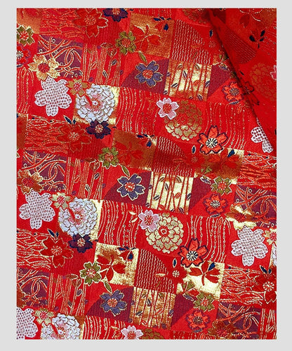 Nishijin Ori Kinran Fabric: Japanese Kimono Cheongsam Doll Sewing Fabric