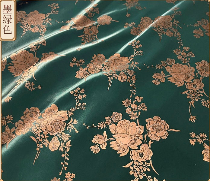 Nishijin Japanese Floral Brocade Fabric: High-Precision Rayon Sewing