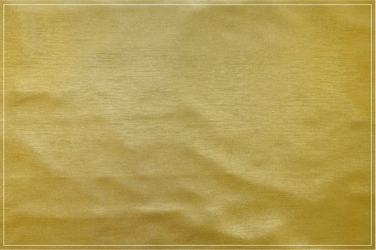 Gold Brocade Fabric: 59"W Japanese Nishijin Woven Rayon