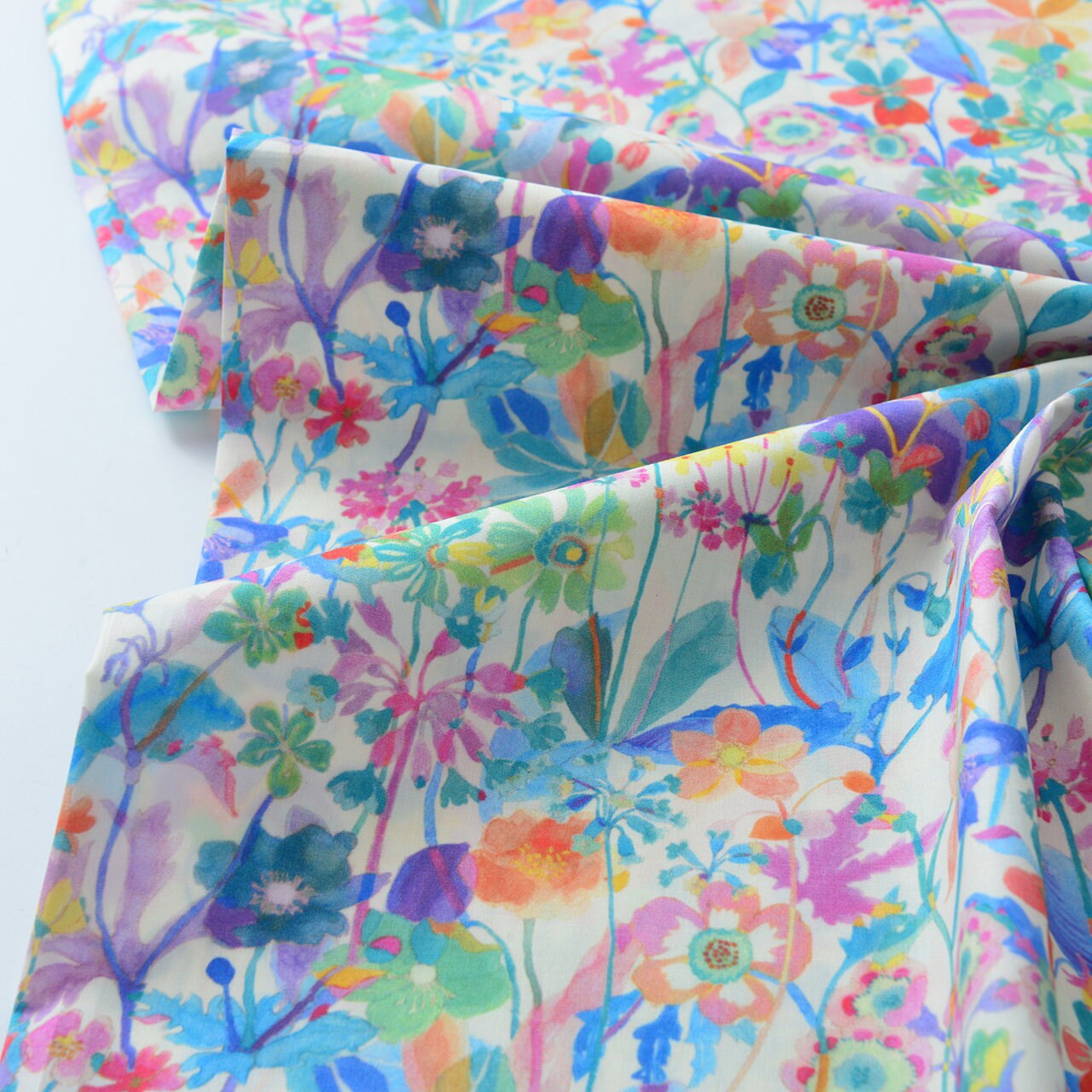 Floral Print Cotton Fabric: Sewing, Dressmaking, Home Decor - 55" Wide