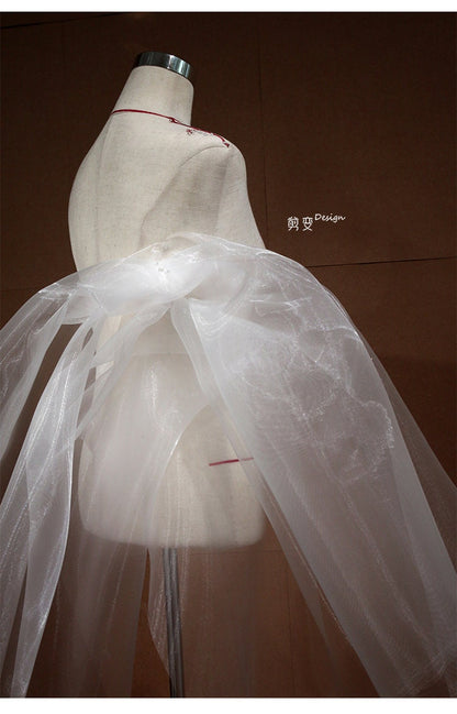 Stiffened Nylon Fabric: See-Through Modeling Material, 53" Wide
