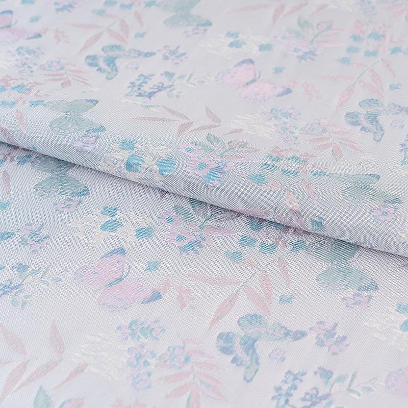 Butterfly Baoxiang Silk Brocade Fabric: 59" Wide, Costume, Upholstery