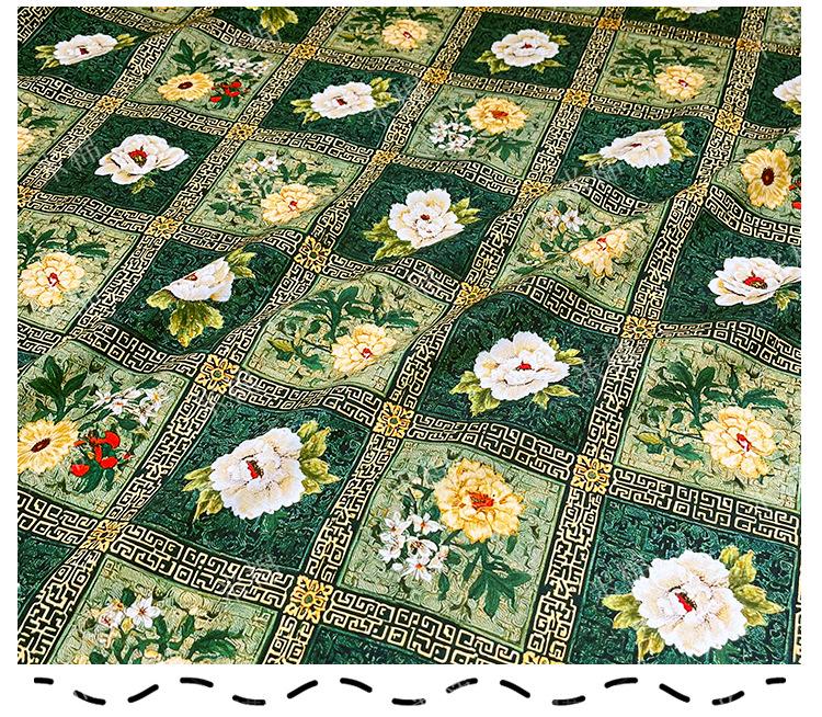 Floral Cotton Fabric ��� Botanical Print Sewing Materi" Wide