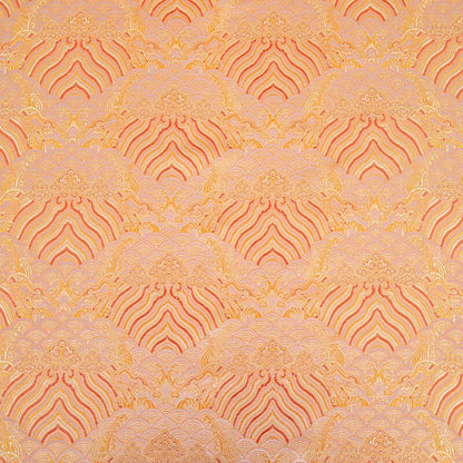 Sea Wave Brocade Fabric: Silk Rayon Jacquard, 59" Wide