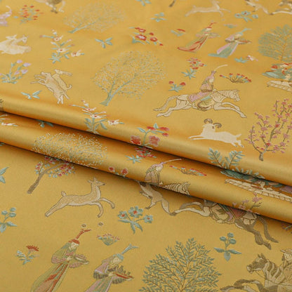 59"W Song Brocade Fabric: Tibetan Emperor Robe Design