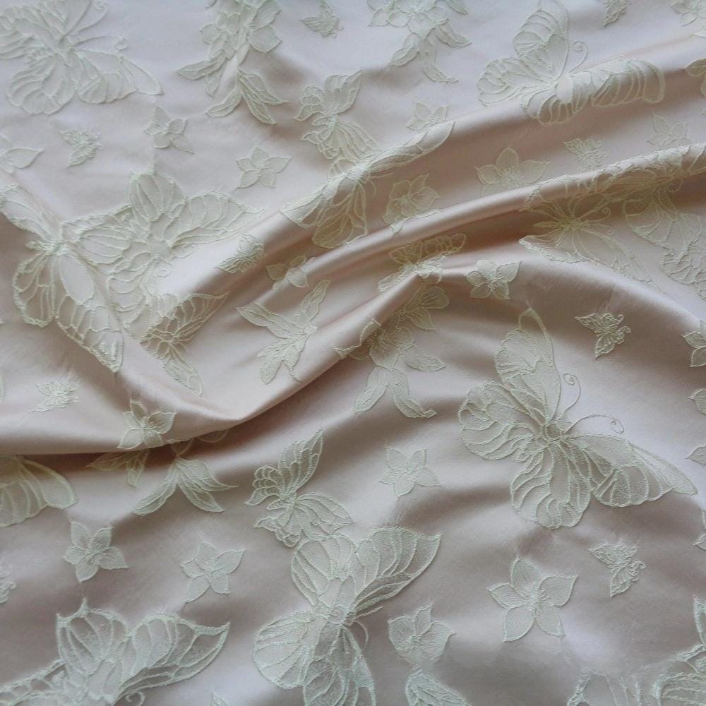 Gold Embroidered Jacquard Fabric: 57"W Luxury Upholstery, Costume, & Decor
